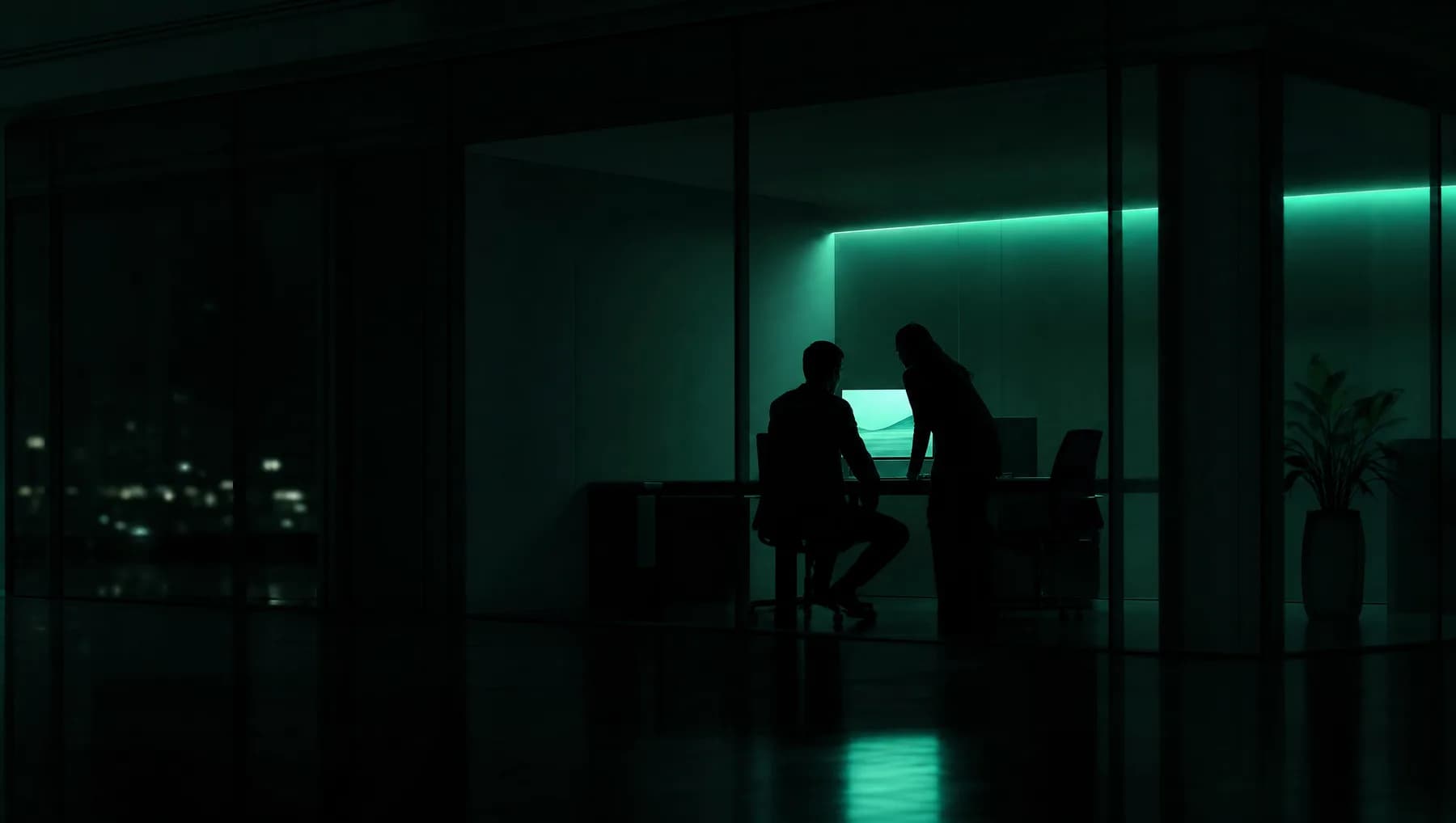 El equipo — silueta y pantalla